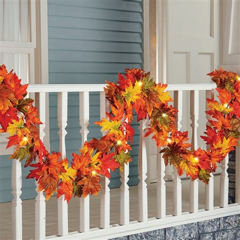 fall leaf garland outdoor